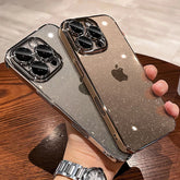Glitter Clear Plating Case for iPhone